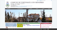 Desktop Screenshot of comune.vertemateconminoprio.co.it