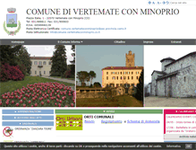 Tablet Screenshot of comune.vertemateconminoprio.co.it